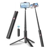 TONEOF 67 Magnetic Cell Phone Selfie Stick Tripod,Smartphone Stand All-in-1 with Integrated Wireless Remote,Portable,Lightweight,Extendable for iPhone/Android(Black)