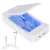 UV Nail Tool Cleaner Box - Nails Tips Art Portable USB Nail Machine, Plastic Cleaner Tool for Nail, Salon, Tweezers, Jewelry, Phone, Nail Tech Supplies, Nail Tech Must Haves