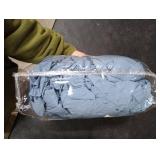 Comfort Spaces 100% Cotton Sheet Set Breathable, Lightweight, Soft with 12 Elastic Pocket Fits up to 14 Mattress, All Season Cozy Bedding, Matching Pillow Case, Twin Blue 3 Piece