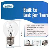 S11 Incandescent Light Bulbs 40W 120V with E17 Intermediate Base, Clear Glass Finish Ideal for Microwaves, Appliances, Night Lights, Lava Lamps, Specialty Lighting Applications (6 Pack)