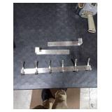 YUMORE Over The Door Hooks, SUS304 Stainless Steel Heavy Duty Door Hanger for Coats Robes Hats Clothes Towels, Hanging Towel Rack Organizer, Easy Install Space Saving Bathroom Hooks, Brushed Finish NO