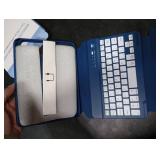 Harvopu for iPad mini 7 A17 Pro/6 Generation Keyboard Case 2024/2021 8.3 Inch,360° Rotating Clear Back Cover with 7 Color Backlit Detachable Keyboard, Pencil Holder for iPad mini 7th/6th Gen,NavyBlue