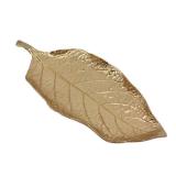 Jewelry Dish, Metal Trinket Dish Leaf Shaped Ring Holder Jewelry Organizer Vanity Dish Tray for Dresser Christmas Birthday Wedding Gifts (Single Mango Leaf)