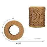 Syhood 673 Feet Floral Vine Bind Wire Rustic Wrapping Wire for Flower Bouquets(Light Coffee)