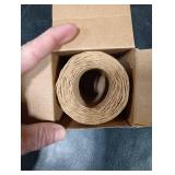Syhood 673 Feet Floral Vine Bind Wire Rustic Wrapping Wire for Flower Bouquets(Light Coffee)
