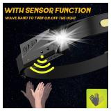 Avlxt LED Headlamp, 2 Pack Rechargeable Flashlight for Adults, 230 Wide Beam Headlight, Motion Sensor Head Lamp, Adjustable Headband Outdoor Waterproof Head Light for Running, Camping, Hiking