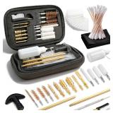 Gun Cleaning Kit Universal Handgun Cleaning Kit 25 in 1 Pistol Cleaning Kit for .22/.223/5.56mm. 357/.38/9mm .10mm .40 .45 Caliber Gun Brush Tools Gun Accessories