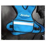 Aroha Adjustable Weighted Vest for Women & Men, 4-10lb/11-20lb/20-32lb Vest with 5 Ironsand Weights for Strength Training and Home Workout, Weight Vest with Reflective Strip for Running, Walking