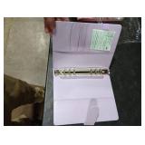 Mr. Pen- Leather Planner Binders, Composition Notebook Cover Refillable, Wallet Binder, 6 Ring (A5, Purple)