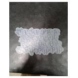 Resin Alphabet Mold Letter Silicone Keychain Mold Reversed Silicone Alphabet Resin Molds Backward Alphabet Molds for Jewelry Making Pendant Craft