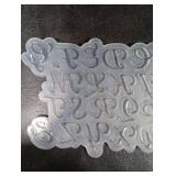 Resin Alphabet Mold Letter Silicone Keychain Mold Reversed Silicone Alphabet Resin Molds Backward Alphabet Molds for Jewelry Making Pendant Craft