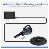 Charger Base for Black & Decker BDH2000L Vacuum Cordless Handheld Rechargeable Car Home Desk Dustbuster Stick Lithium Small Cleaner Dust Buster Replacement Power Adapter Cord Vac Accessory 90571555-03