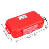 Tomotato Waterproof Storage Box, Durable Shockproof Airtight Waterproof Case with Removable Rubber Pads for Outdoor Camping Boating Survival Gear