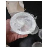 4pc 15mm Oval Flanges Shields Built-in Soft Edges Compatible with Medela/Lansionh Pumps, Replacement Parts for Pump in Style, Symphony, Swing Maxi, Harmony and Personalfit Flex Connector