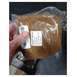 BARSDAR Real Human Hair Clip in Bangs - Human Hair Clip in Bangs for Women - Ginger Blonde Thick Bangs Extensions Fringe with Temples Dyeable Real Hair Bangs Hairpieces - Golden Ginger Blonde