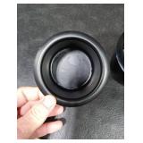 2-Pack Black Cup Holder Insert, Universal Recessed Drink Can Holder, Aluminum Couch Cup Holder for Sofa, RV, Boat, Car, Truck and Poker Table