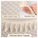 Erogeen 2 Pack Stuffed Animal Storage Net, Large Bedside Toy Organizer Net, Cotton Plushie Toy Storage Hammock with Tether for Stuffed Animals Playroom Organization