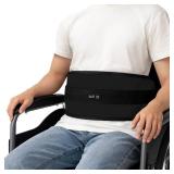 SPRING SEAON Wheelchair Seatbelt-Waterproof Outer Fabric with Soft Lining,Adjustable Harness for Adults,Straps for Chair/Bed Restraint,Pregnant&Paralyzed Pressure Relief & Fall Prevention (Black)