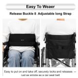 SPRING SEAON Wheelchair Seatbelt-Waterproof Outer Fabric with Soft Lining,Adjustable Harness for Adults,Straps for Chair/Bed Restraint,Pregnant&Paralyzed Pressure Relief & Fall Prevention (Black)