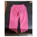 High Waisted Leggings for Women - No See Through Tummy Novelty Workout Yoga Pants with Pockets Reg & Plus A-Pink Small/Medium