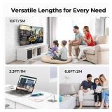 Basesailor for iPhone 17 16 Pro Max Charger Cord,USB to USB C Cable,Type C Charging Power Cord for Apple 17e 15 iPad 10 Air 4 5,Samsung Galaxy S26 S25 S24 S23,Pink,3Pack 3.3/6.6/10FT(1/2/3M)