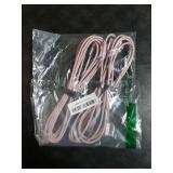 Basesailor for iPhone 17 16 Pro Max Charger Cord,USB to USB C Cable,Type C Charging Power Cord for Apple 17e 15 iPad 10 Air 4 5,Samsung Galaxy S26 S25 S24 S23,Pink,3Pack 3.3/6.6/10FT(1/2/3M)