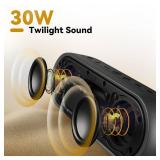 Tribit Portable Bluetooth Speaker XSound Plus 2, Wireless Speaker 30W with XBass, IPX7 Waterproof, 24-Hour Playtime, Stereo Sound, Built-in Mic, Bluetooth 5.3 for Party, Car, Travel