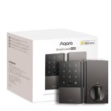 Aqara Smart Lock U100, Fingerprint Keyless Entry Door Lock with Apple Home Key, Touchscreen Keypad, Bluetooth Electronic Deadbolt, IP65 Weatherproof, Supports Apple HomeKit, Alexa, Google, IFTTT, Gray