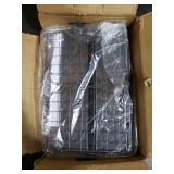 Ofiray-home Magnetic Fridge Shelf with Wood Lid, Fruit Potato Onion Storage Bins, Pantry Organizers, Large Container Spice Rack for Refrigerator, Kitchen Counter, Cabinet (2, Silver)