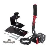 ZHSYMX USB Handbrake for 16Bit SIM PC Racing Games, Compatible with G27 G29 G920 G923 T500 T300 Simulate Linear Handbrake With Fixing Clip and Plate Only PC System Black