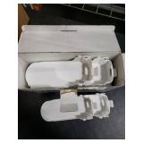 NVGSN Shoe Slots Organizer MultiPack - Shoe Stackers for a Pair of Shoes, shoe Storage Shoes Space Savers 50%, 4 Levels Adjustable Thickening Double Layer shoes Holders shoe Organizer for Closet, Whit