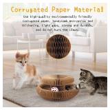 Kitty Kurlz Magic Organ Cat Scratcher Toys for Indoor, 1 Pack Twisty Paws Kitten Toy Cardboard Scratching Pads for Claw Grinding Interactive Mental Physical Exercise