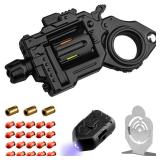 Metal Fidget Toys Adults Gun: Fidget Spinner Cool Fidget Toy for Men Stress Relief Spinner Ring for Finger Concentration Office Study Travel Gift for Man(Black)