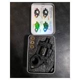 Metal Fidget Toys Adults Gun: Fidget Spinner Cool Fidget Toy for Men Stress Relief Spinner Ring for Finger Concentration Office Study Travel Gift for Man(Black)