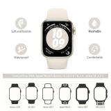 6 Pack Sport Bands Compatible with Apple Watch Band 38mm 40mm 41mm 42mm 44mm 45mm 49mm 46mm,Silicone Waterproof Strap for iWatch Apple Watch Series 11 10 9 Ultra 8 7 6 5 4 3 2 1 SE Women Men