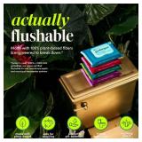goodwipes Flushable Butt Wipes - Vitamin E & Aloe - Sewer & Septic Safe - Extra Large Adult Wet Wipes For Women & Men - Bathroom Essentials - Shea-Coco, 318 Count (6 Packs + 1 Travel)