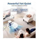 XAMATTS Portable Air Conditioners, 1700ml Evaporative Air Cooler with Remote, 120° Oscillating Mini Air Conditioner Portable with 3 Speeds & 1-7H Timer, Portable AC Unit for Bedroom Room Office D