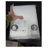 NICETOWN 100% Blackout Window Curtain Panels, Cold and Full Light Blocking Drapes with Black Liner for Nursery, 84 inches Drop Thermal Insulated Draperies (White, 2 Pieces, 52 Wide Each Panel)