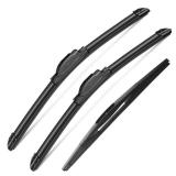 3Pcs Windshield Wipers for Honda Fit 2009-2020, Original Equipment Premium All Weather Wiper Blades for My Car- 28/14/14B (Pack of 3) J- HOOK