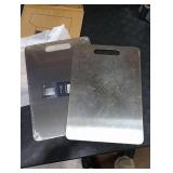 2 Pack Titanium Cutting Boards for Kitchen,100% Pure Titanium, Cutting Edge Hygiene & Durability, Double-sided food-grade Cutting Board For Meats Fruist And Vegetables,Easy to Clean (15 * 11)