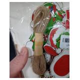 80Pcs Christmas Tree Ornaments Decorations Whoville Christmas Tree Hanging Ornaments for Christmas Holiday Home Tree Decor