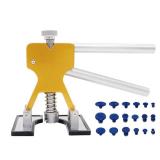 QKDS Paintless Car Dent Puller Kit, Dent Repair Kit, Golden Dent Remover Tool Lifter with 18 PCS Dent Puller Tabs for Auto Body Dents for Auto Hail Damage Repair & Other Metal Surface