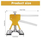 QKDS Paintless Car Dent Puller Kit, Dent Repair Kit, Golden Dent Remover Tool Lifter with 18 PCS Dent Puller Tabs for Auto Body Dents for Auto Hail Damage Repair & Other Metal Surface