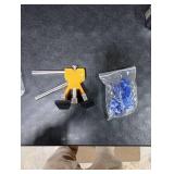 QKDS Paintless Car Dent Puller Kit, Dent Repair Kit, Golden Dent Remover Tool Lifter with 18 PCS Dent Puller Tabs for Auto Body Dents for Auto Hail Damage Repair & Other Metal Surface