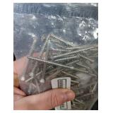 Bolt Dropper 100 Pack #8 x 2 Inch Stainless Steel Flat Head Phillips Wood Screws - Rust Resistant 18-8 (304) Screws for Wood, Door Hinges, Cabinetry, Outdoor Projects, Wet Environments