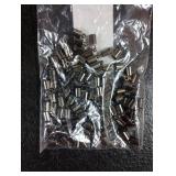 PATIKIL 100Pcs Cord End Caps 4mm End Cap Barrel Beads Kumihimo End Caps Brass for Leather Cord, Tassels, Jewelry Making 4.5mm Length Dark Gray