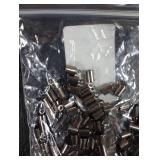 PATIKIL 100Pcs Cord End Caps 4mm End Cap Barrel Beads Kumihimo End Caps Brass for Leather Cord, Tassels, Jewelry Making 4.5mm Length Dark Gray