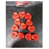 Amagic 1000 Pieces Red Artificial Rose Petals with 12 Red Heart LED Tea Lights, Rose Petals and Candles Set for Proposal, Anniversary, Romantic Night, Wedding Decor