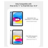 CoBak Case for iPad (A16) 11th Generation 11 Inch 2025, iPad 10th Generation 10.9 Inch 2022 - Protective Cover with Multi-Angle Includes Portrait Stand, Pencil Holder and Auto Wake/Sleep, Pink