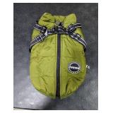 V.PET.B.R Dog Winter Coat,Warm Jacket Paded Fleece Pet Vest with Built in Harness, Windproof Reflective Cozy Adjustable Snow Pet Coat Clothes with Zipper for Small Medium Large Dogs